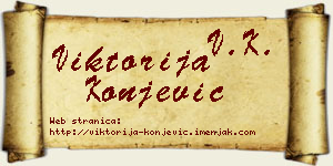 Viktorija Konjević vizit kartica